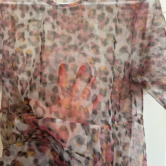 Sheer cheetah print dress size small - Picture 3 of 3